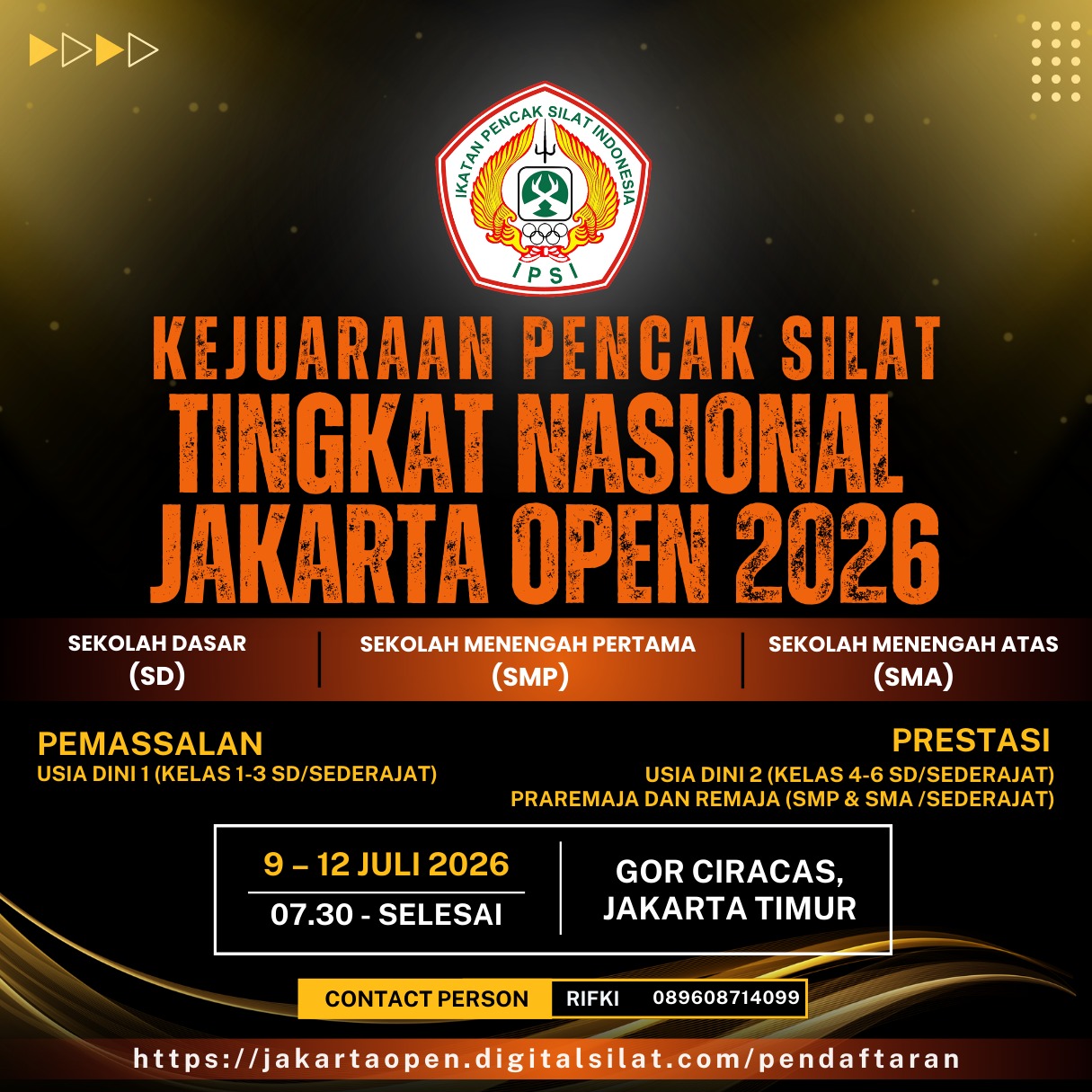 KEJUARAAN PENCAK SILAT TINGKAT NASIONAL JAKARTA OPEN 2026